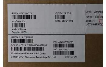 Lenovo 5F10S14374 FAN 83UU DWF