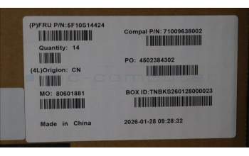 Lenovo 5F10S14424 Thermal module w/Fan, 83RW