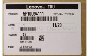 Lenovo 5F10U94111 Lüfter TW Front sys Lüfter W/O rubber nai