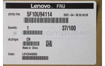 Lenovo 5F10U94114 Lüfter New IC Rear SYS Lüfter