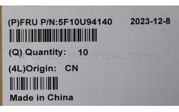 Lenovo 5F10U94140 Lüfter 10015 12V System Lüfter