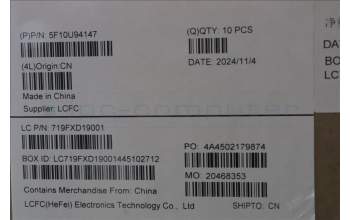 Lenovo 5F10U94147 HEATSINK 12025 7Pin ARGB Lüfter 520 N