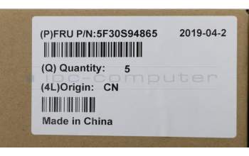 Lenovo 5F30S94865 FINGER_PRT FP BD C 81ND W/FFC_COPPER