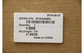 Lenovo 5F30S94869 FINGER_PRT FP BD C 81N5_w/FFC BLK