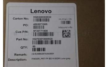 Lenovo 5F30T71908 FINGER_PRT FP BD H 83DR Luna grey