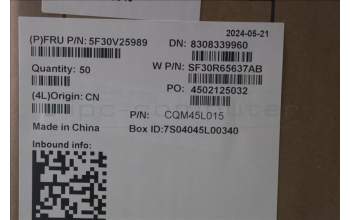 Lenovo 5F30V25989 FINGER_PRT FRU FPR SG RND PTC Syn-JYT