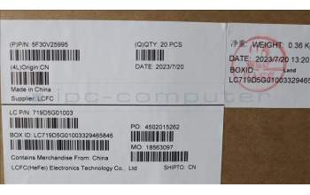 Lenovo 5F30V25995 FINGER_PRT FRU FPR SG RND PTC GX-PT