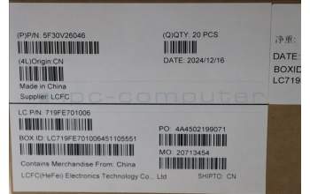 Lenovo 5F30V26046 FingerPrint CS24 30.65x14.19x 3.24 MoC Lightning Grey FOP Round Windows&Linux Goodix solution