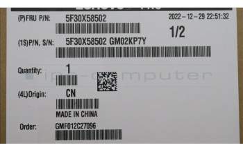 Lenovo 5F30X58502 P880 FPR Module JYT