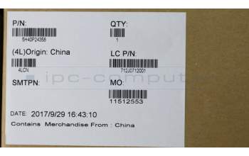 Lenovo 5H40P24358 HEATSINK THERMAL MODULE DIS L80YY