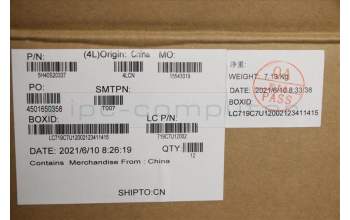 Lenovo 5H40S20337 HEATSINK Thermal module L 82JW DTA