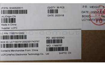 Lenovo 5H40S20511 Heatsink L 82TU TAISOL