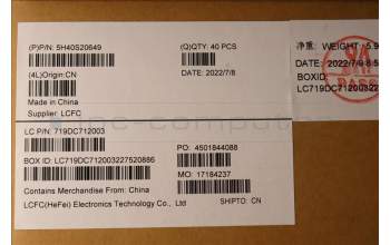 Lenovo 5H40S20649 Heatsink L 82TL TAISOL DIS