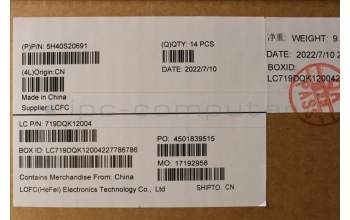 Lenovo 5H40S20691 HEATSINK Thermal module L 82UH FOR WEI