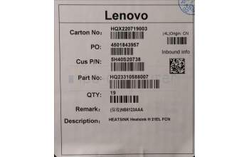 Lenovo 5H40S20738 Heatsink H 21EL FCN