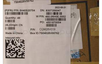 Lenovo 5H40S20754 HEATSINK Thermal module W 82R8 FCN TPD