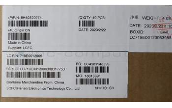 Lenovo 5H40S20774 Heatsink L 82XB AVC