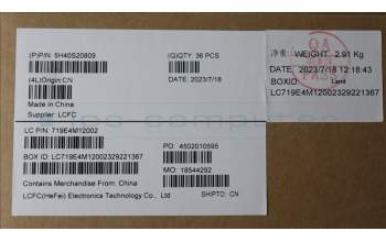 Lenovo 5H40S20809 HEATSINK Heatsink L 82XR TAISOL