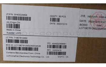 Lenovo 5H40S20858 HEATSINK Heatsink L 83BU WEIHONG