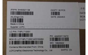 Lenovo 5H40S21138 Heatsink L83ED UMA FCN