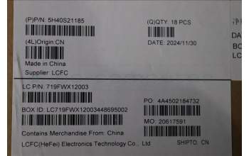 Lenovo 5H40S21185 HEATSINK L 83K0 WEIHONG