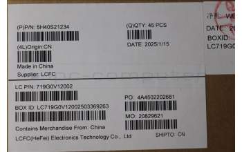 Lenovo 5H40S21234 Heatsink L83CX FCN