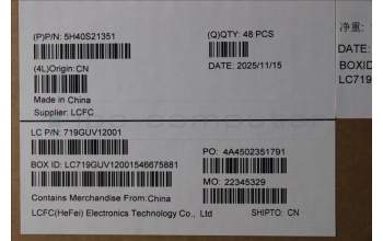 Lenovo 5H40S21351 Heatsink L 21TR AVC