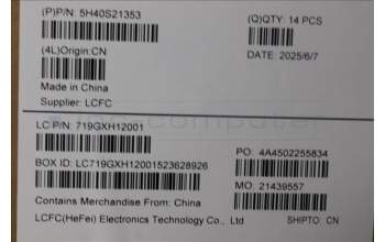 Lenovo 5H40S21353 Heatsink L83EY