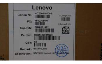 Lenovo 5H40S21422 Heatsink H83TD AMD PINDAI