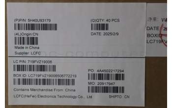 Lenovo 5H40U93179 FRU T5 Top VR HSK