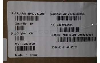 Lenovo 5H40U93209 Yoga9 2024 DIS cooler, TSL