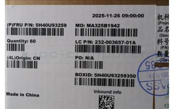 Lenovo 5H40U93259 V100q ADL-N 6W Heatsink