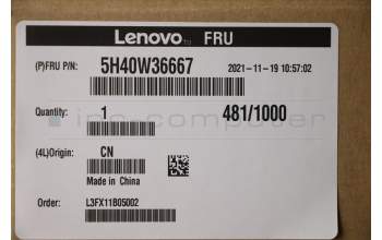 Lenovo 5H40W36667 HEATSINK CPU heatsink,w/Lüfter,SUNON