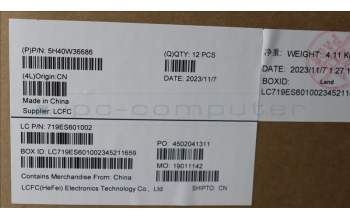 Lenovo 5H40W36686 Thermal Module,w/FAN,UMA