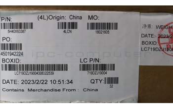 Lenovo 5H40X63387 HSINK FOR T580 I/A PCH