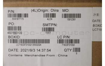 Lenovo 5H41B77170 HEATSINK FRU HT5B1_UMA_THM_ASSY_Delta