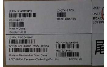 Lenovo 5H41R03459 Thermal Module MP6C0_THM_ASSY_B1