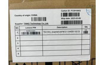 Lenovo 5H48C22381 TB310XU_GraphiteFoil&*M721-CH4000-100 CS