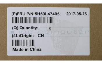 Lenovo 5H50L47405 Scharnier Scharnier C 80TY L+R W/Antenna BK