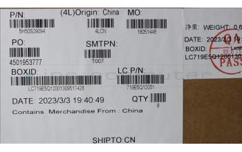 Lenovo 5H50S29094 Scharnier Scharnier L 82YT Scharnier_ASSY (L+R)