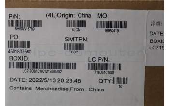 Lenovo 5H50W13789 Scharnier FRU ACCY KITS Scharnier VOSO PC T14G3