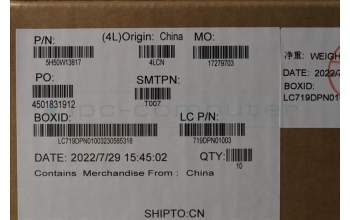 Lenovo 5H50W13817 Scharnier FRU Scharnier ASSY ME KITS Scharnier OLED