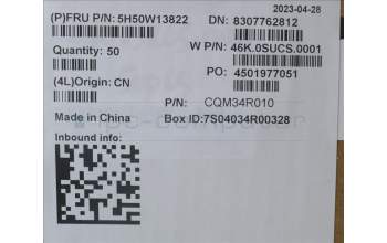 Lenovo 5H50W13822 Scharnier FRU Scharnier Scharnier L+R 100W Gen4