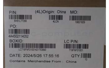 Lenovo 5H51L77356 FRU ACCY KITS HINGE FSD LP450