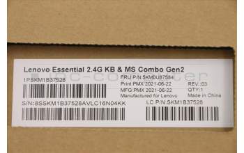 Lenovo 5KM0U87584 Keyboard_Mouse,2.4G,Arabic,Black,Non_Backlight