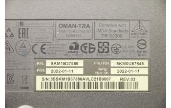 Lenovo 5KM0U87645 Keyboard_Mouse,Wireless,French,Black,Non_Backlight