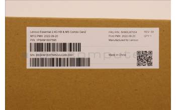 Lenovo 5KM0U87654 Keyboard_Mouse,Wireless,Italian,Black,Non_Backlight