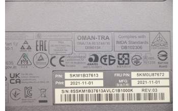 Lenovo 5KM0U87672 Keyboard_Mouse,Wireless,US English Euro,Black,Non_Backlight