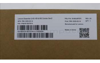 Lenovo 5KM0U87675 Keyboard_Mouse,Wireless,Lithuanian,Black