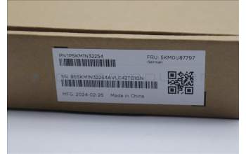 Lenovo 5KM0U87797 Keyboard_Mouse,2.4G,German,Black